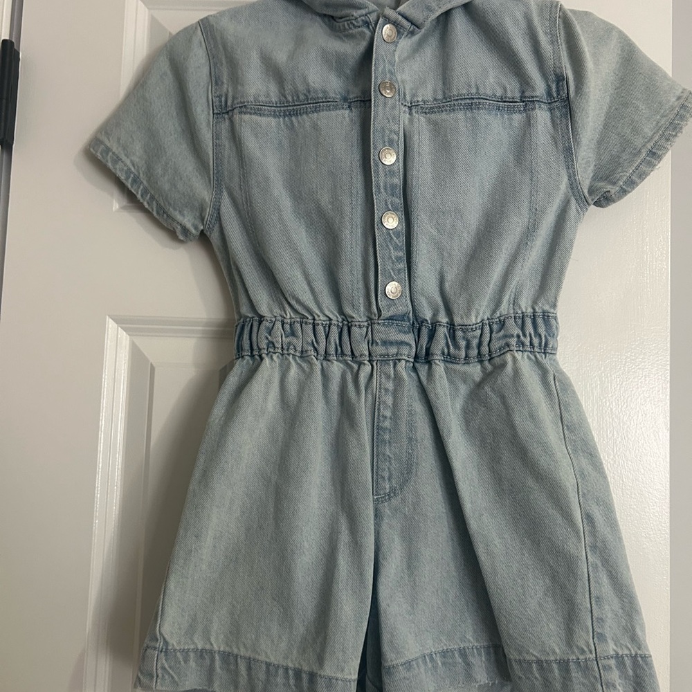 Zara Blue Jumpsuit Lightweight Denim Romper